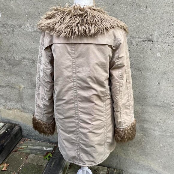 Y2K Vintage Faux-Fur-Trim Jacket / Coat - Picture 5 of 8